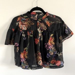 Flowy Floral Free People Crop Top